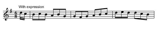 Hen and a cock went out together [1], A - staff notation