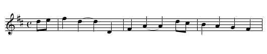 Henards Lodge Song. JBut.677, The - staff notation