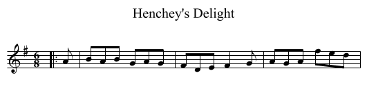 Henchey's Delight - staff notation
