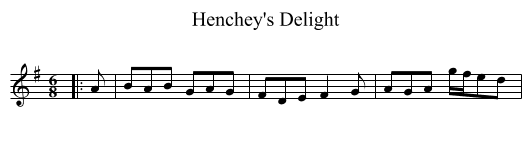 Henchey's Delight - staff notation