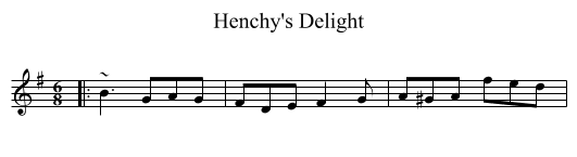 Henchy's Delight - staff notation