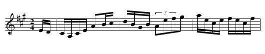 Henderson Reel - staff notation