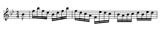 HENDRICK'S HORNPIPE - staff notation