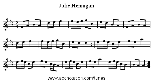 Hennigan, Julie - staff notation