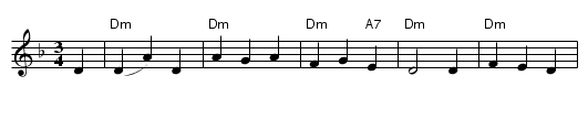 Henry Martin - staff notation