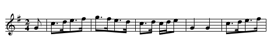 Hen's March, The - staff notation