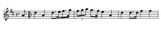 Hens March Through The Midden - staff notation