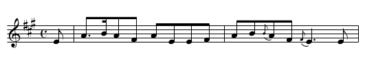 Her Blushing Cheek - staff notation