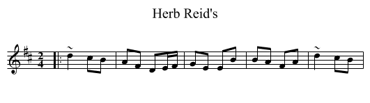 Herb Reid's - staff notation