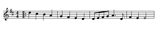 Herbert Smith's Four-Hand Reel - staff notation