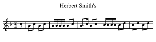 Herbert Smith's - staff notation