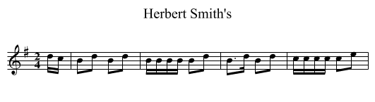 Herbert Smith's - staff notation