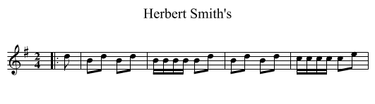 Herbert Smith's - staff notation