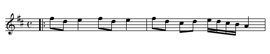 Here and There - staff notation
