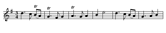 Here awa Willie - staff notation
