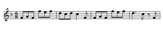Here’s to the Maiden of Bashful Fifteen - staff notation