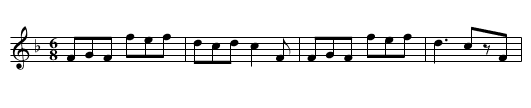 Here's to the Maiden (of Bashful Fifteen) - staff notation