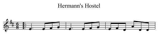 Hermann's Hostel - staff notation