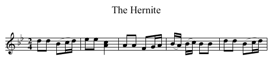 Hernite, The - staff notation