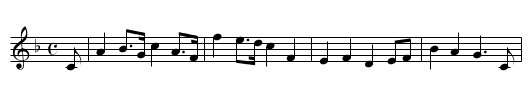 Herr Roloff's Farewell - staff notation