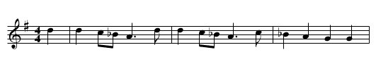 Herr von Falkenstein - staff notation
