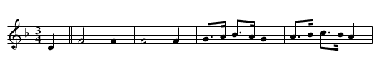 Herzdame - staff notation