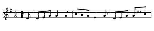 He's O'er the hills that I lo'e dear - staff notation