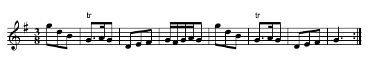 Hessian Dance - staff notation