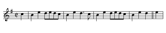 Hessian, The  - staff notation