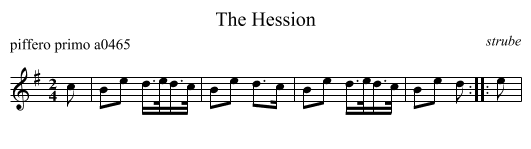 Hession, The  - staff notation