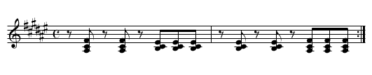 Hestetramper'n - staff notation