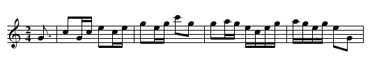 Heuhupfer Polka - staff notation