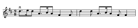 HEY, CA' THRO' -- JIG - staff notation
