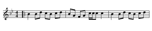 Hey Ho Johnnie Lad - staff notation