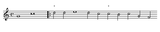 Hey hoe, to the greene wood, A Round of 3 Voices - staff notation