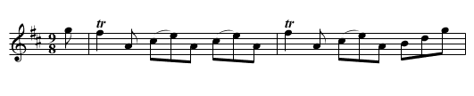 Hey my Nanny - staff notation