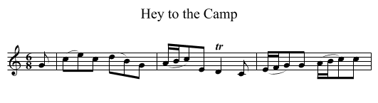 Hey to the Camp - staff notation
