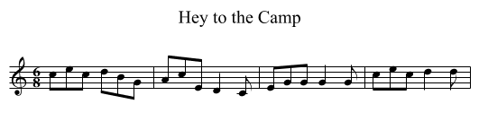 Hey to the Camp - staff notation