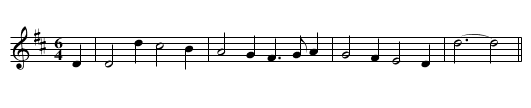 Hey-Boys, up we go.1695 - staff notation