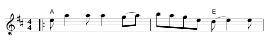 Hickory Jack - staff notation