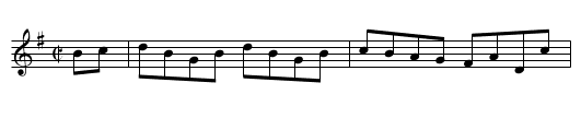 Hick's Hornpipe - staff notation