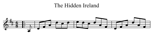 Hidden Ireland, The  - staff notation