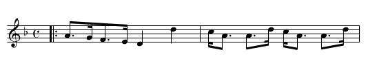 HIELAN' TONAL' - staff notation