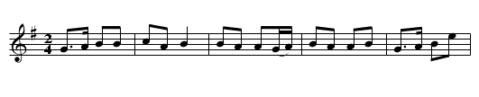 Hieland Laddie - staff notation