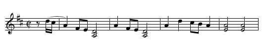 Higgins' Farewell - staff notation