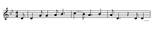 High Barbaree - staff notation