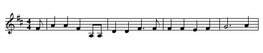 High Chin Bob - staff notation