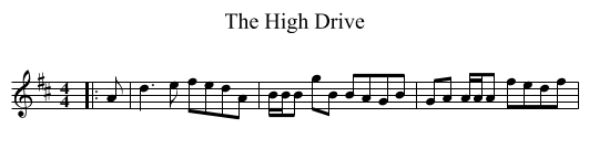 High Drive, The  - staff notation