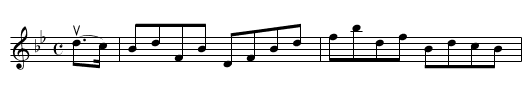 HIGH LEVEL HORNPIPE - staff notation
