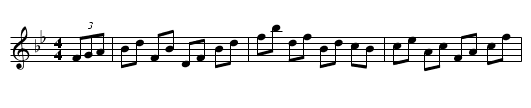 High Level Hornpipe - staff notation
